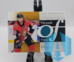 2021-22 UD Artifacts Threads of Time Relic #TT-EK Erik Karlsson